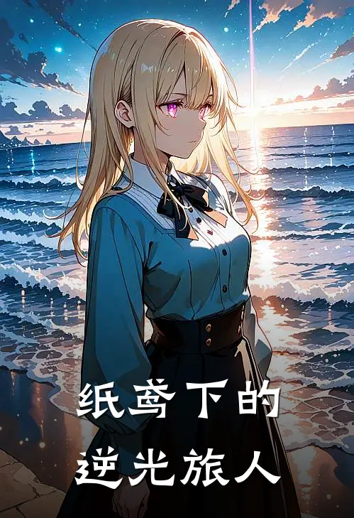 纸鸢下的逆光旅人