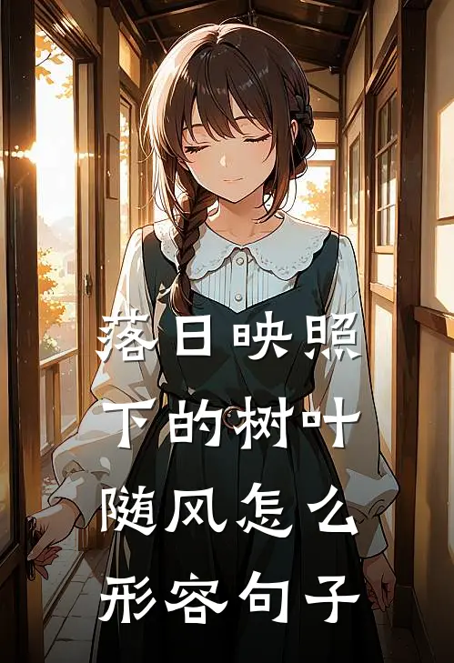 落日映照下的树叶随风怎么形容句子