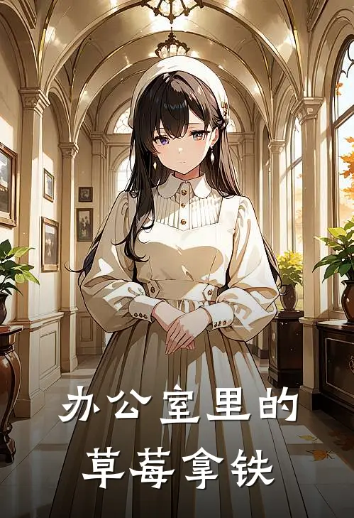 办公室里的草莓拿铁